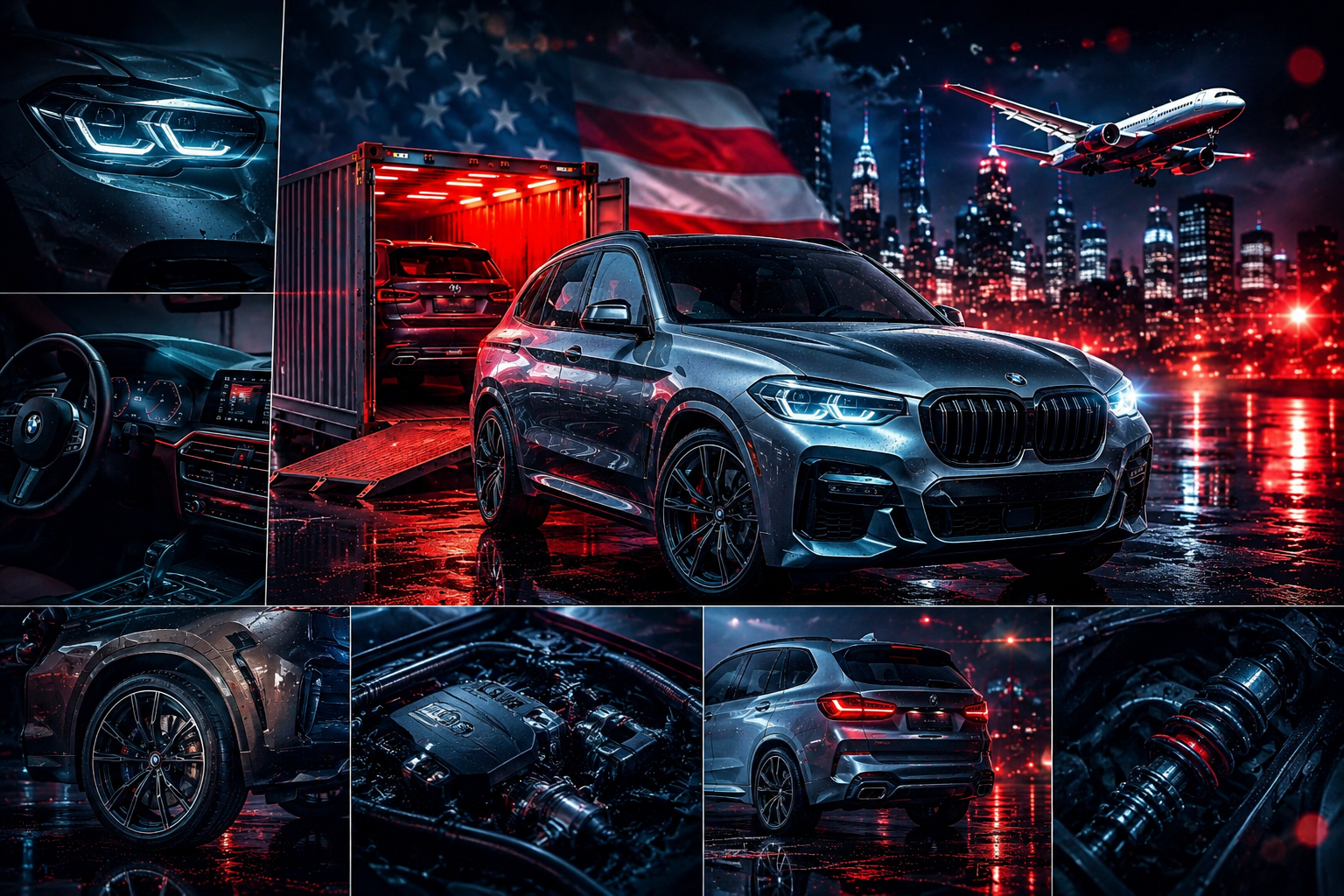import bmw x3 lampa koło silnik amortyzator
